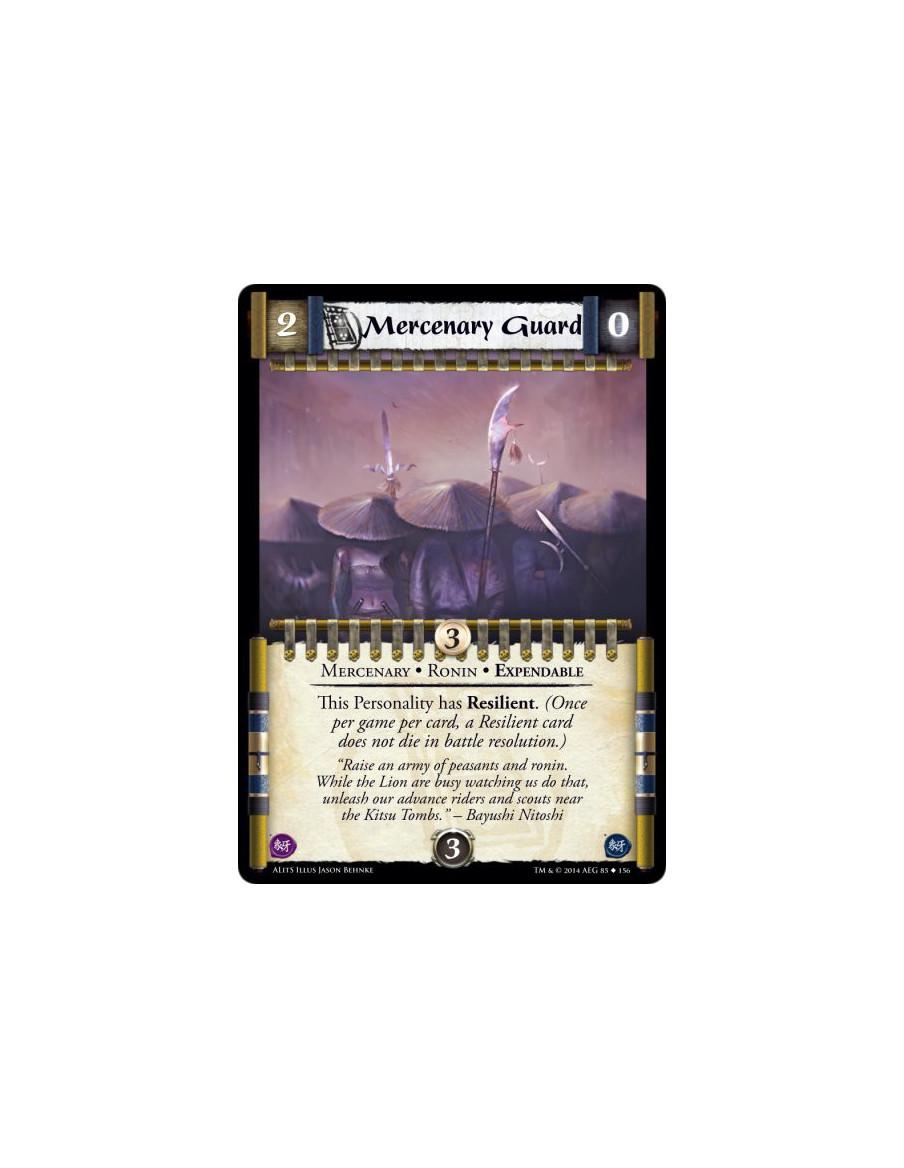Mercenary Guard  - Mercenary • Ronin • ExpendableThis Personality has Resilient. (Once per game per card, a Resilient card does 