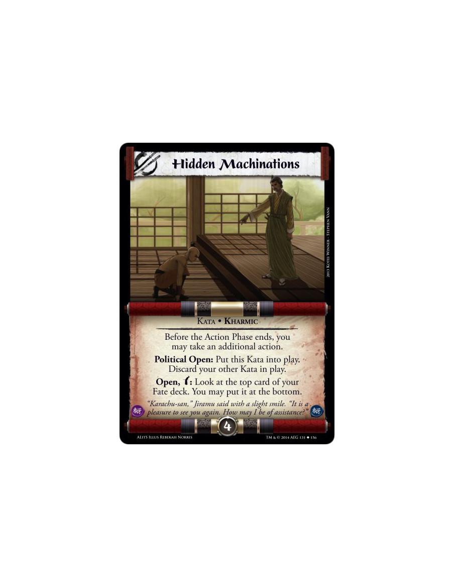 Hidden Machinations  - Kata • Kharmic • PoliticalBefore the Action Phase ends, you may take an additional action.Political Open: