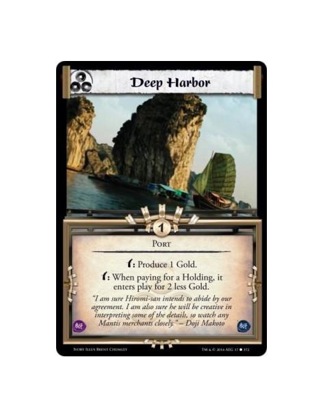 Deep Harbor  - Portw: Produce 1 Gold. w: When paying for a Holding, it enters play for 2 less Gold.