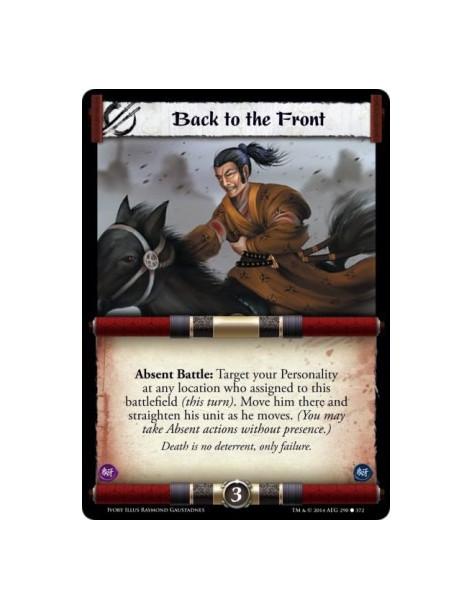 Back to the Front  -         Absent Battle: Target your Personality at any location who assigned to this battlefield (this turn)
