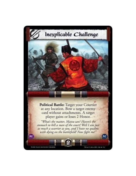 Inexplicable Challenge  - Political                                                  