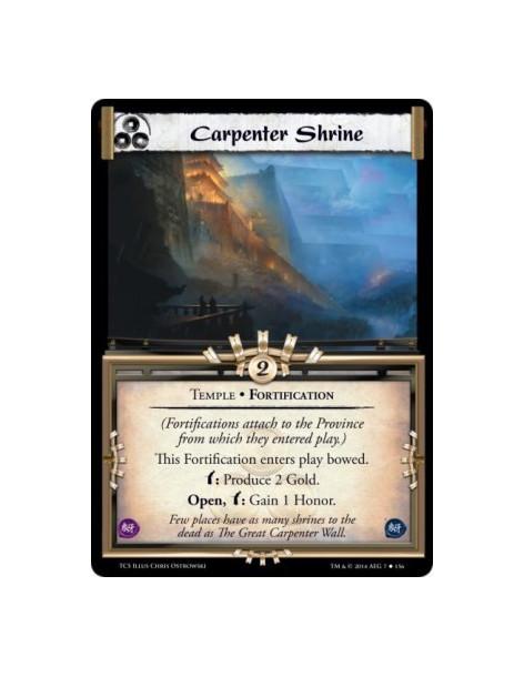Carpenter Shrine  - Temple • Fortification        (Fortifications attach to the Province from which they entered play.)This Fort