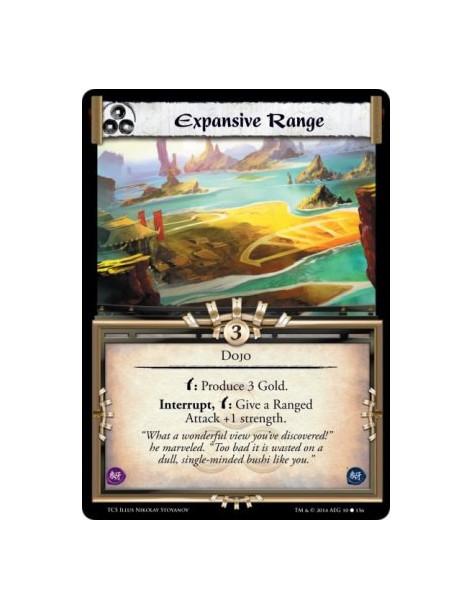 Expansive Range  - Dojo        w: Produce 3 Gold.Interrupt, w: Give a Ranged Attack +1 strength.