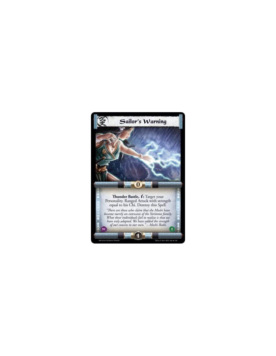 Sailor's Warning  - Thunder                    Thunder Battle, w: Target your Personality. Ranged Attack with strength equal to 