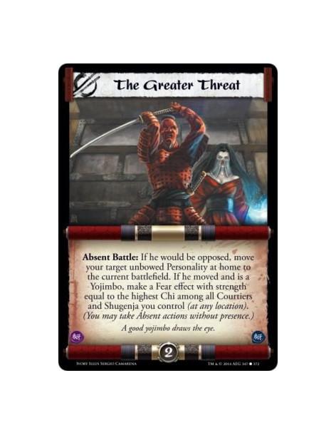 The Greater Threat  -                                                   