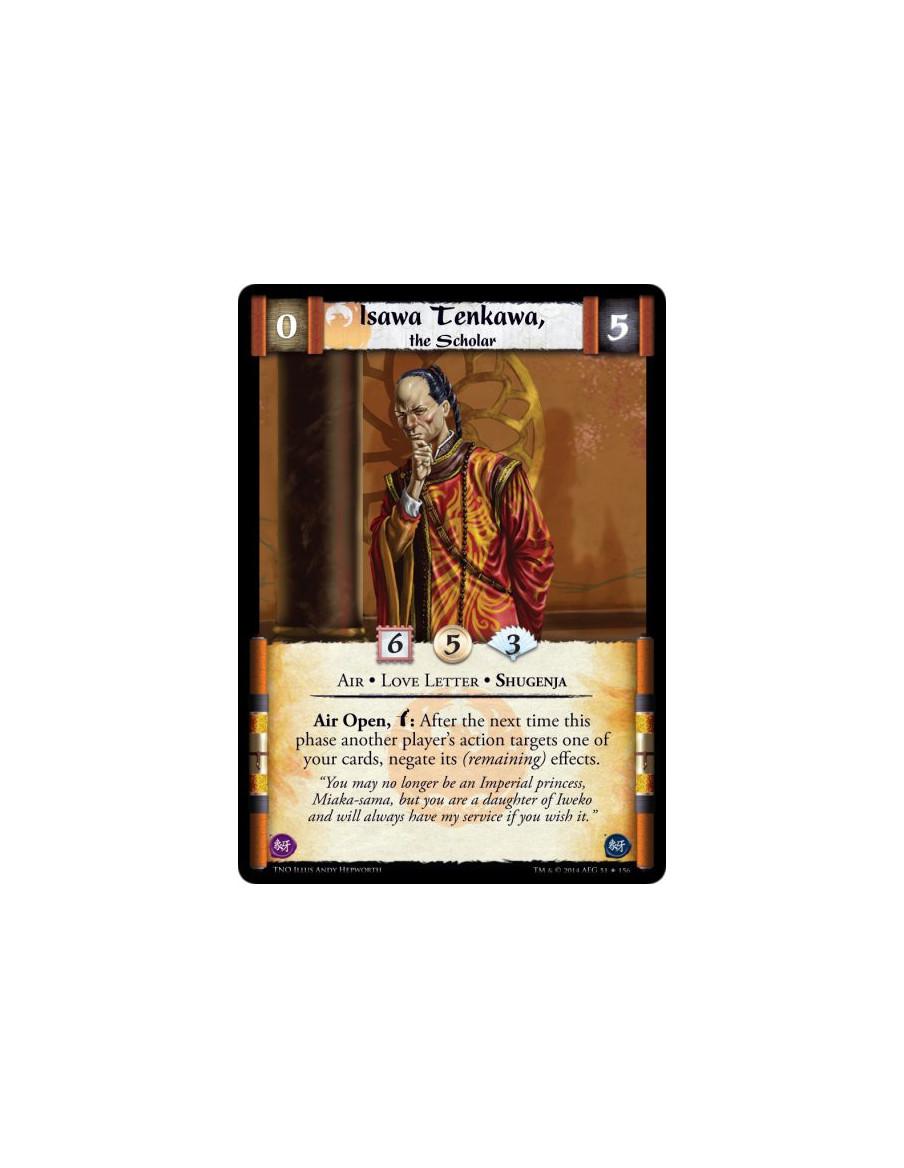 Isawa Tenkawa, the Scholar  - Air • Love Letter • ShugenjaAir Open, Bow: After the next time this phase another player's action 