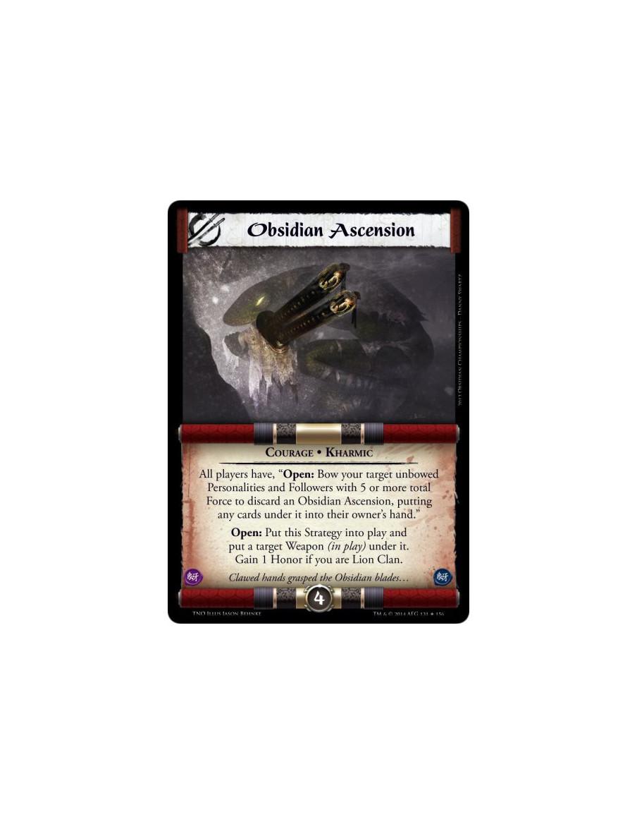 Obsidian Ascension FOIL  - Courage • KharmicAll players have, "Open: Bow your target unbowed Personalities and Followers with 5 