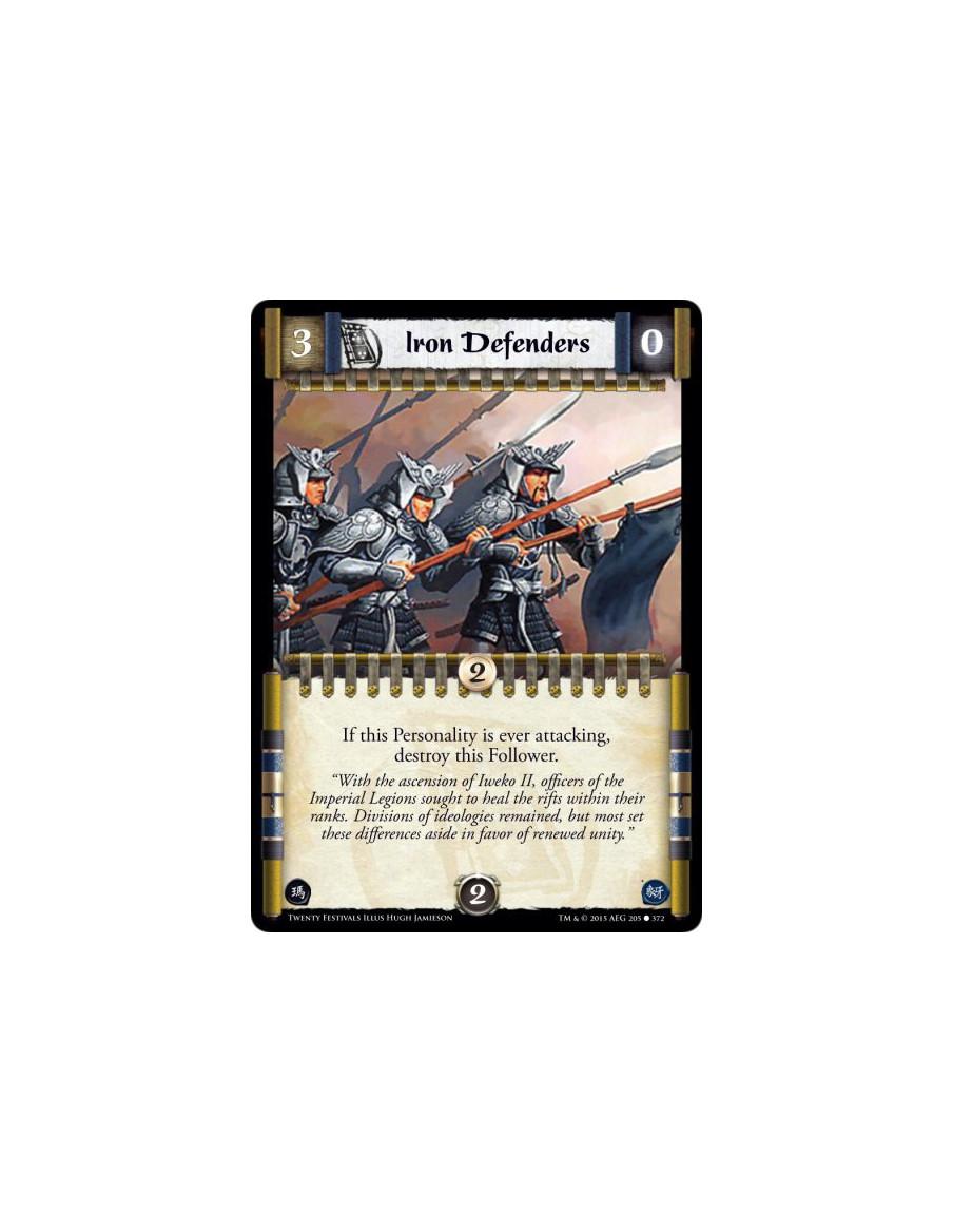 Iron Defenders  -     If this Personality is ever attacking, destroy this Follower.