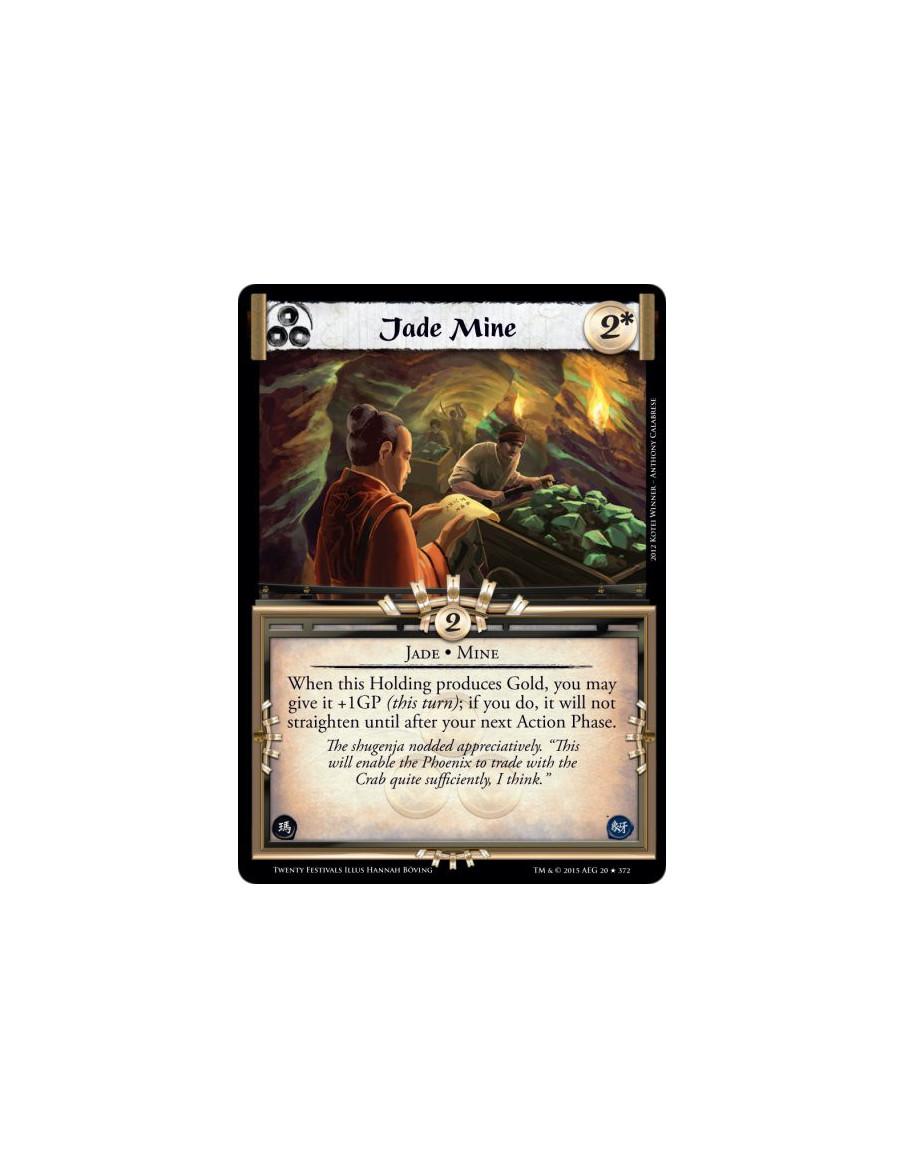 Jade Mine  - Jade • MineWhen this Holding produces Gold, you may give it +1GP (this turn); if you do, it will not straighten unt