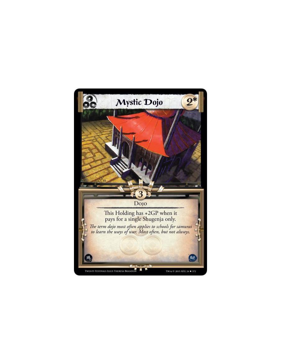 Mystic Dojo  - DojoThis Holding has +2GP when it pays for a single Shugenja only.