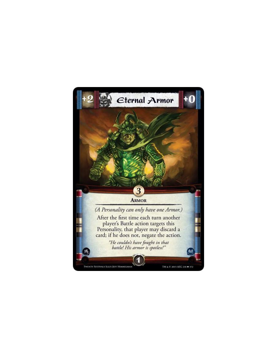 Eternal Armor  - Armor(A Personality can only have one Armor.) After the first time each turn another player's Battle action tar