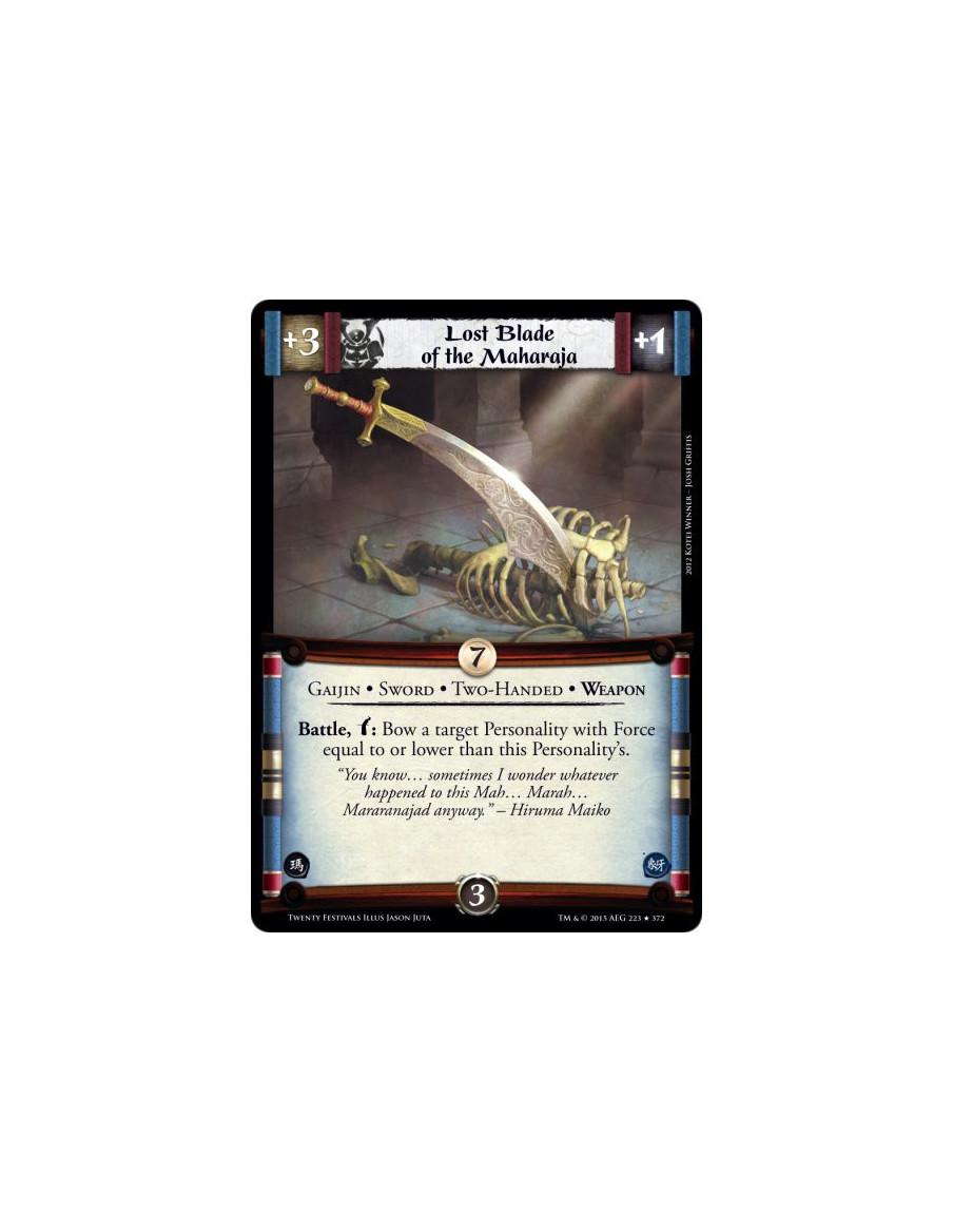 Lost Blade of the Maharaja FOIL  - Weapon • Two-Handed • Sword • GaijinBattle, w: Bow a target Personality with Force equal to o