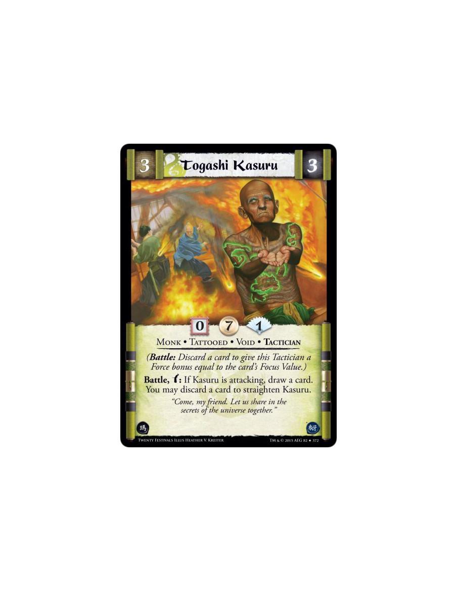 Togashi Kasuru  - Monk • Tattooed • Tactician • Void    (Battle: Discard a card to give this Tactician a Force bonus equal to th
