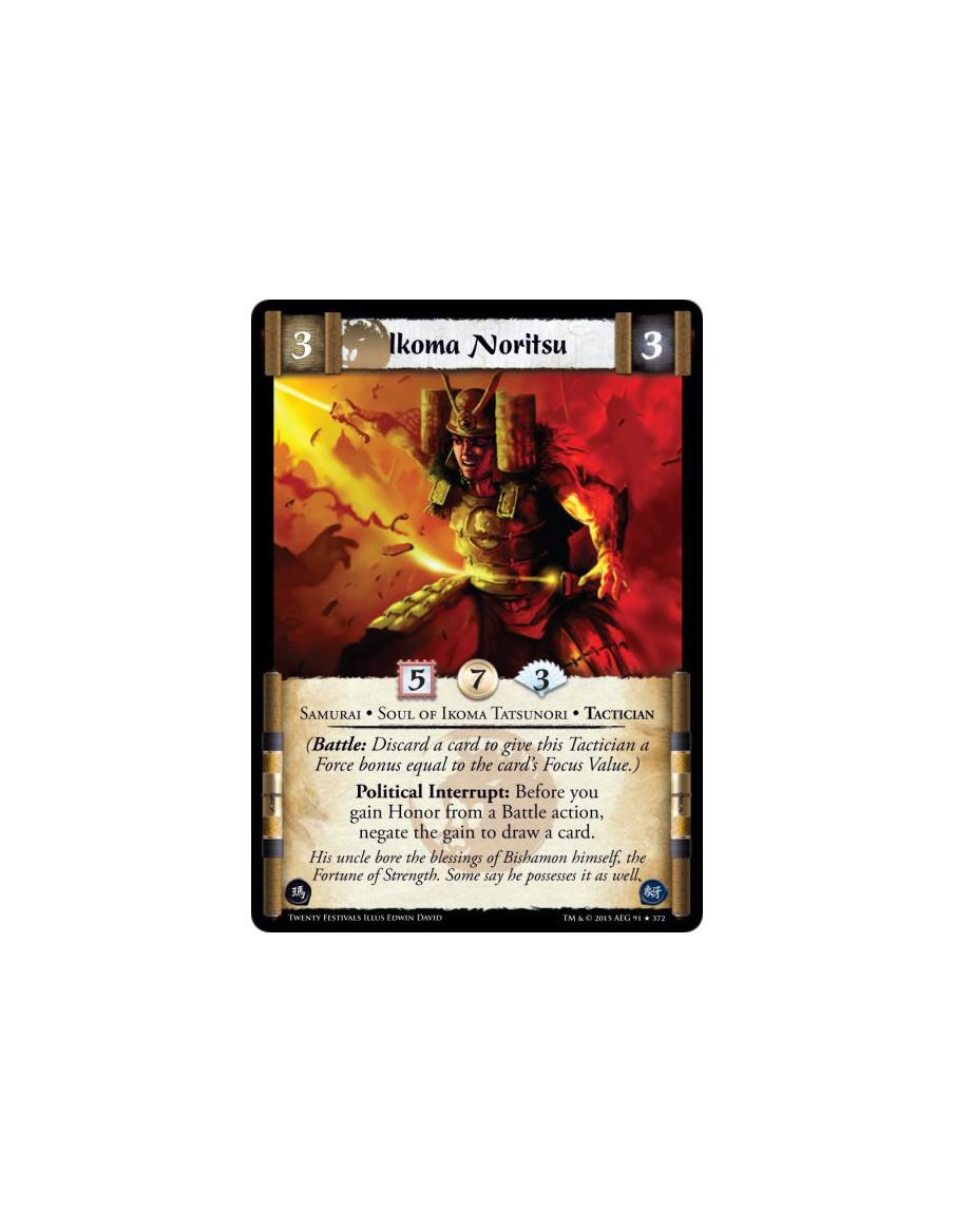 Ikoma Noritsu FOIL  - Samurai • Soul of Ikoma Tatsunori • Tactician      (Battle: Discard a card to give this Tactician a Force 
