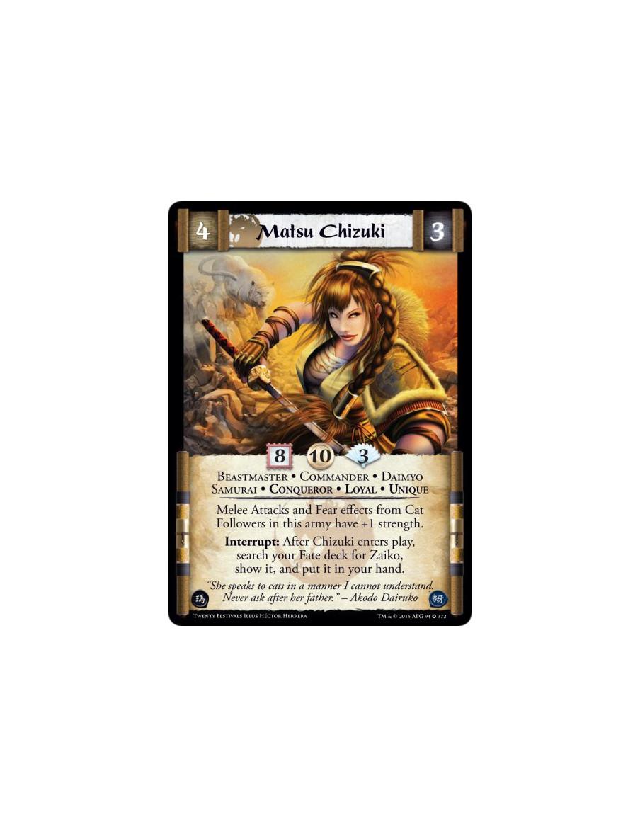 Matsu Chizuki  - Beastmaster • Commander • Conqueror • Daimyo • Loyal • Samurai • Unique    Melee Attacks and Fear effects from 