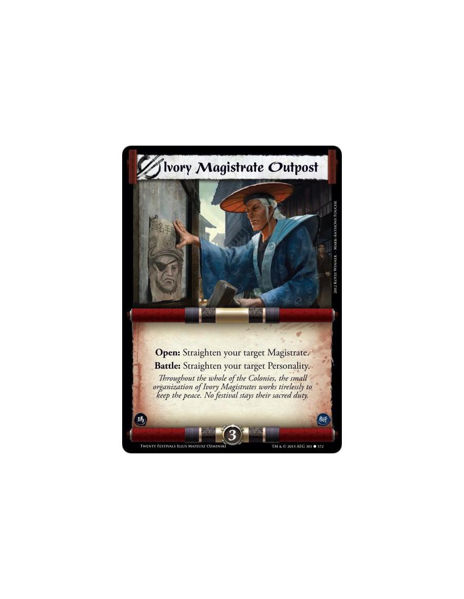 Ivory Magistrate Outpost  -     Open: Straighten your target Magistrate.Battle: Straighten your target Personality.