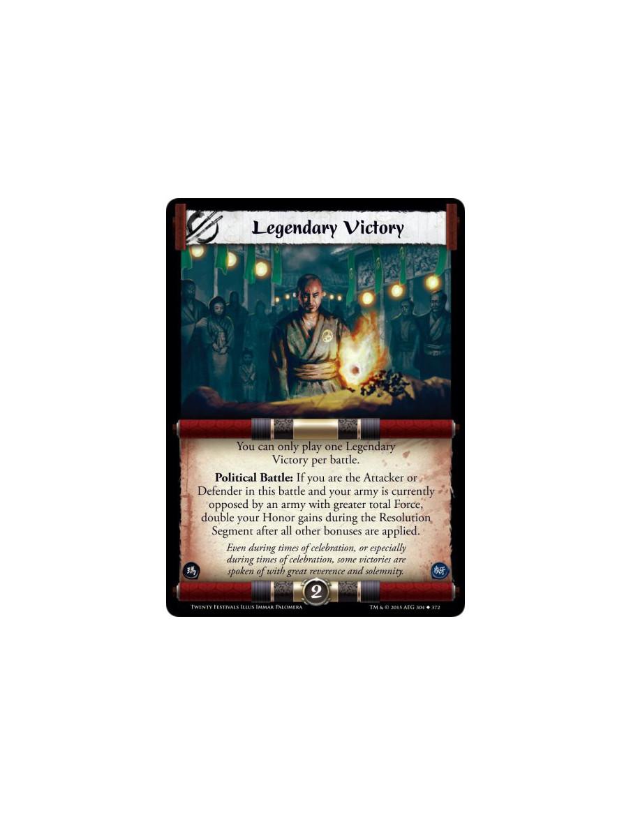 Legendary Victory  - Political    You can only play one Legendary Victory per battle.Political Battle: If you are the Attacker o
