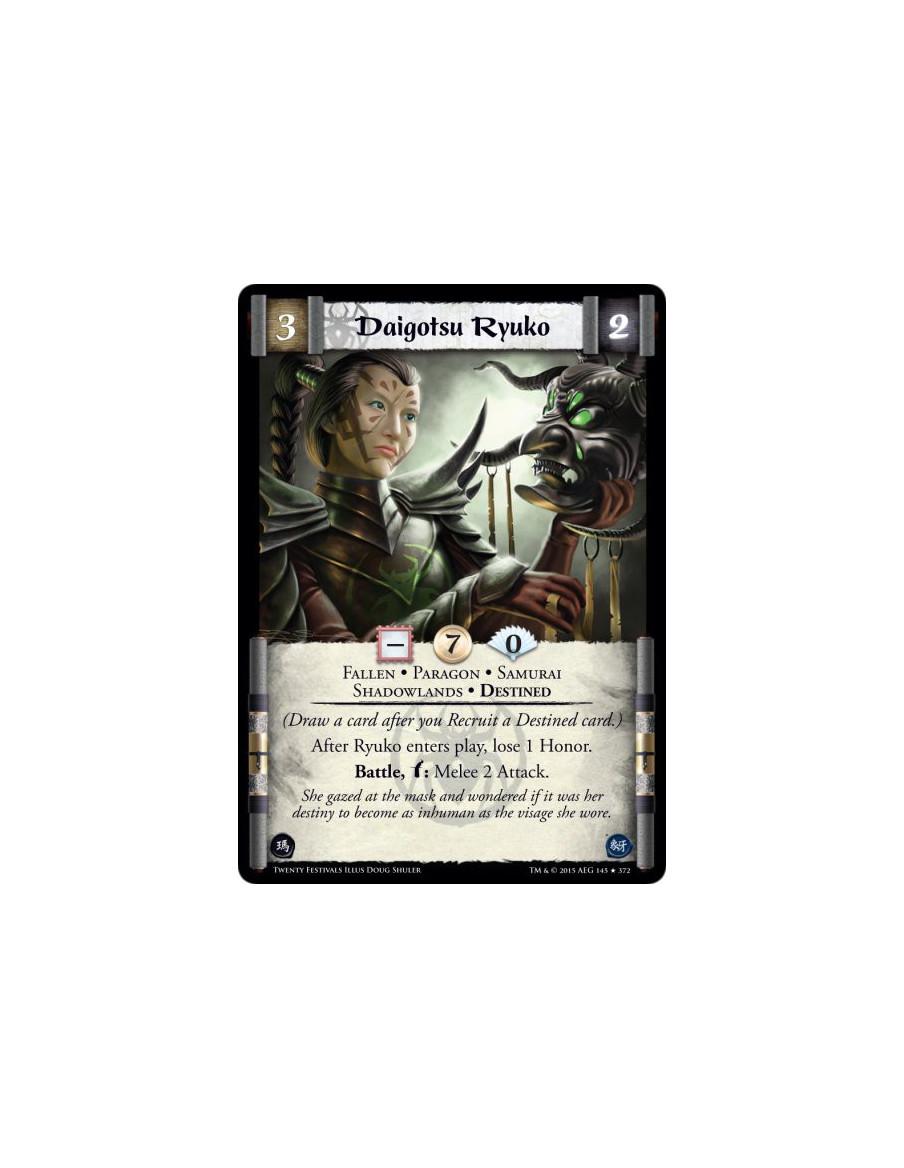 Daigotsu Ryuko FOIL  - Destined • Shadowlands • Samurai • Paragon • Fallen  (Draw a card after you Recruit a Destined card.)Afte