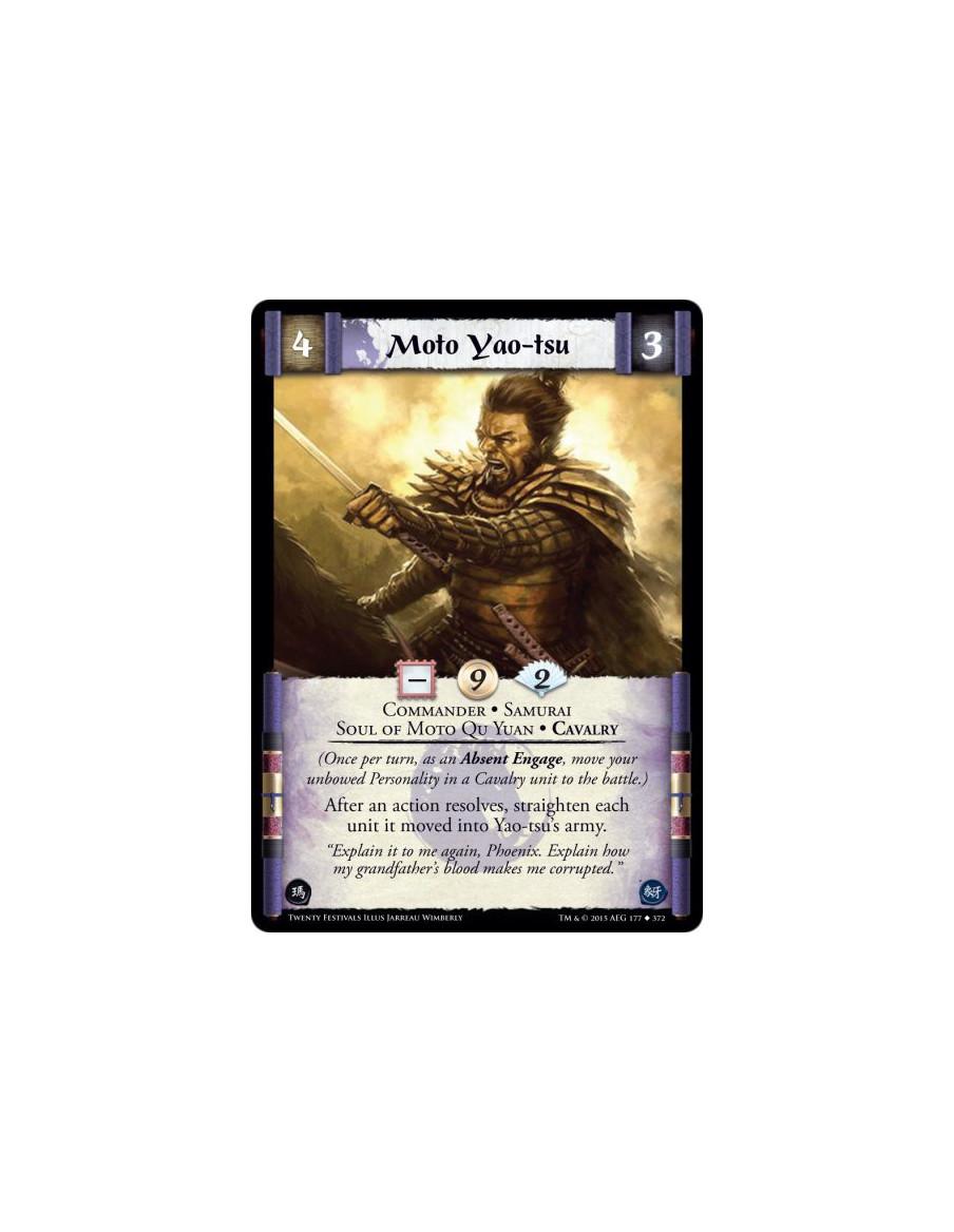 Moto Yao-tsu  - Commander • Samurai • Soul of Moto Qu Yuan • Cavalry    (Once per turn, as an Absent Engage, move your unbowed P