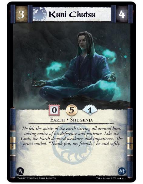 Kuni Chutsu FOIL  - Earth • Shugenja (Shugenja may attach and cast Spells.)