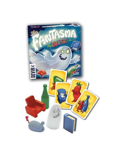 Fantasma Blitz  - Juego de reflejos para 2-8 jugadores de fulminantes reacciones. Uno de los jugadores gira la carta superior de