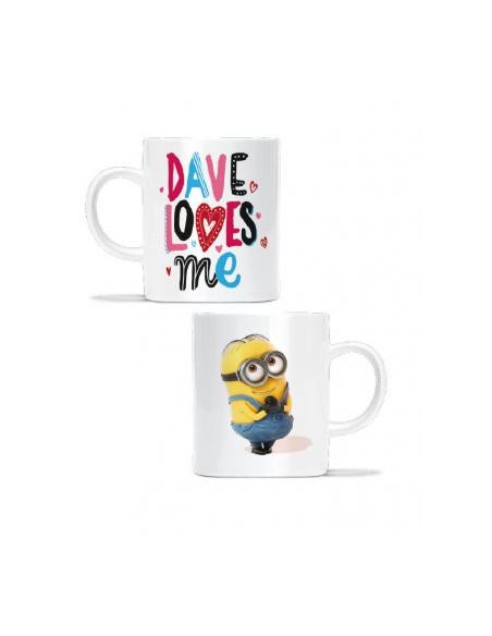 Minions mug Dave loves me