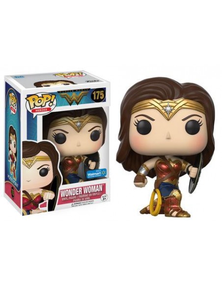 Pop Wonder Woman with shield. Wonder Woman