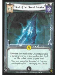 Soul of the Grand Master - Reaction: Bow Soul of the Grand Master after a player targets you or your cards with a Spell or Kiho