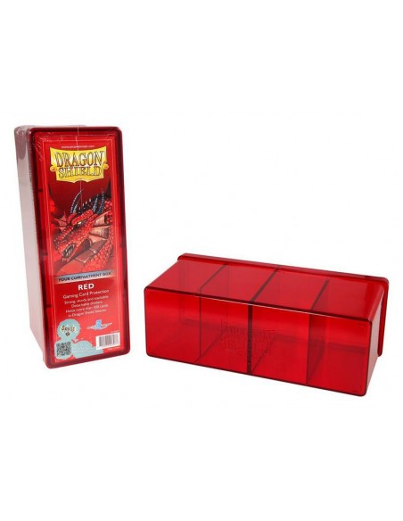 Deckbox 4 Compartimentos Dragon Shield Roja