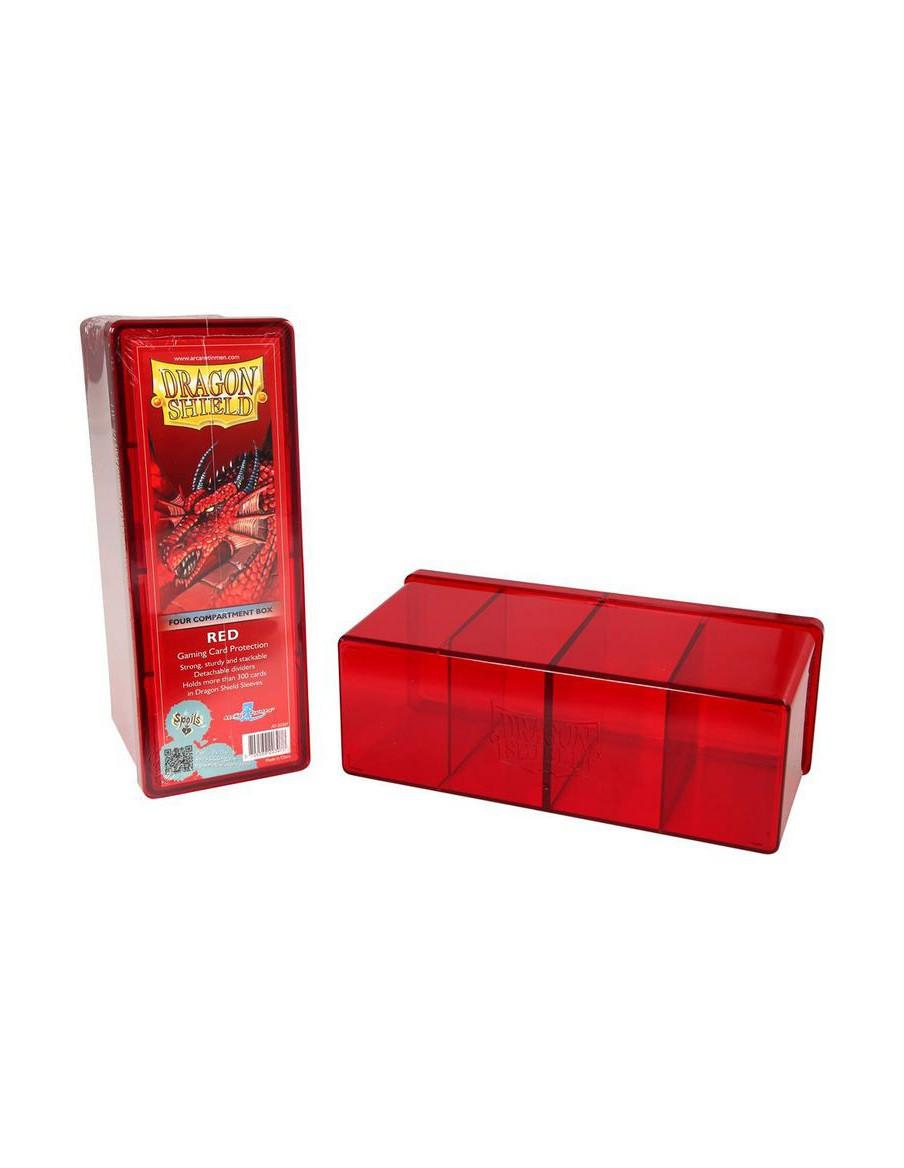 Deckbox 4 Compartimentos Dragon Shield Roja