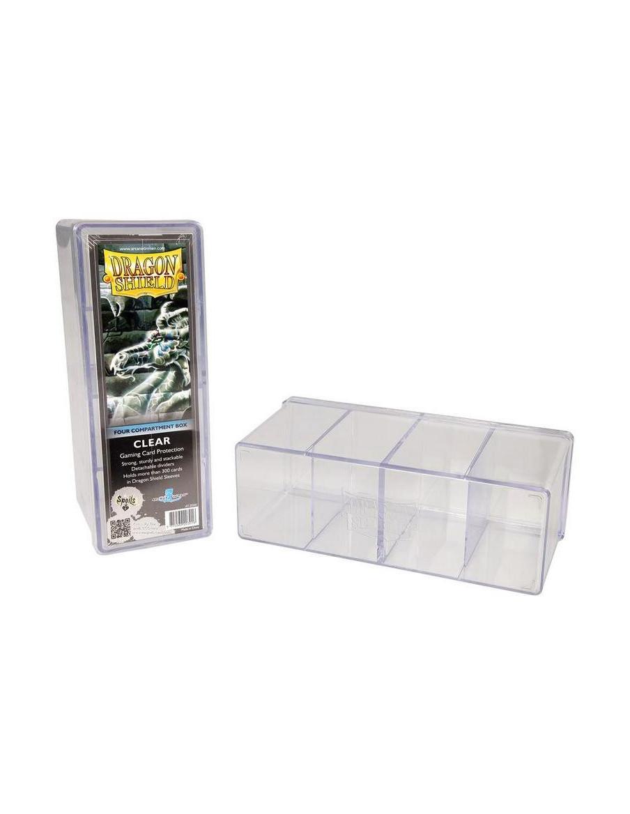 Deckbox 4 Compartimentos Dragon Shield Transparente