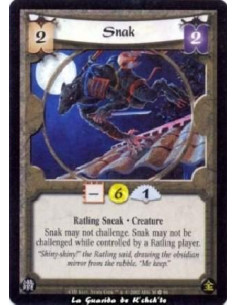 Snak  - Ratling Sneak. Creature Snak may not challenge. Snak may not be challenged while controlled by a Ratling player.