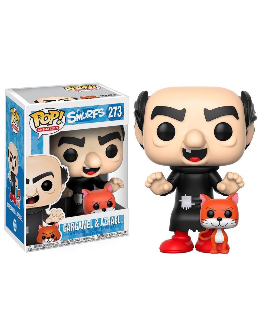 Pop gargamel y Azrael. Los Pitufos