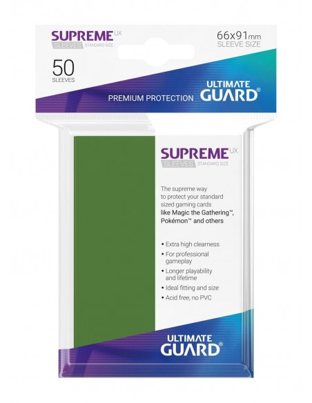 Fundas Ultimate Guard Supreme Verdes (50)