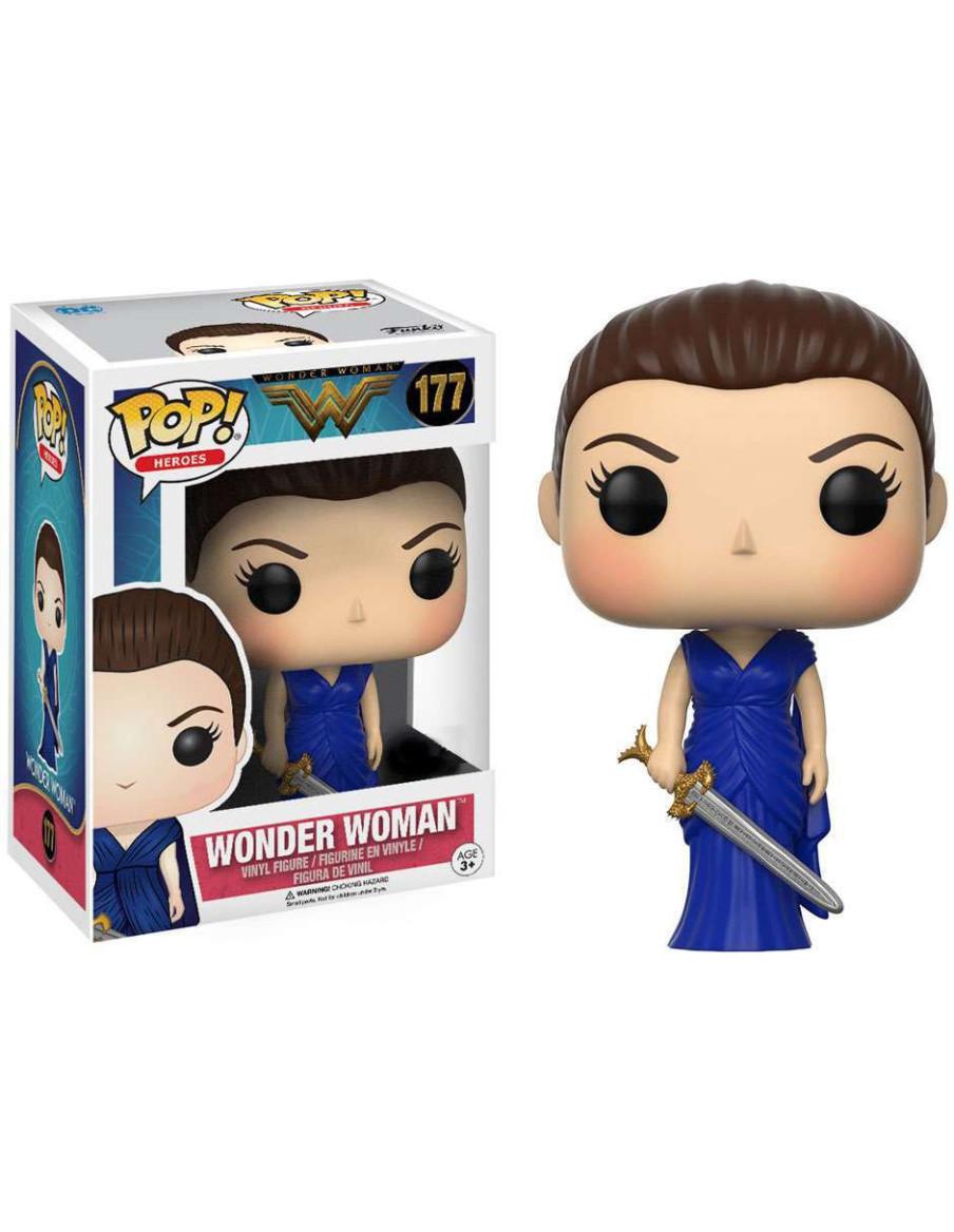 Pop Wonder Woman Vestido Azul