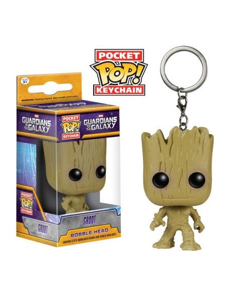 Pop Keyvhain. Groot Bobble-Head. Guardians of the Galaxy.