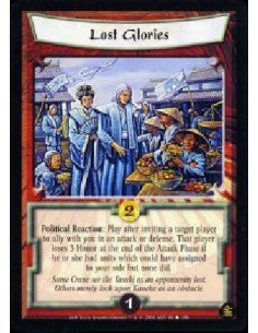 Lost Glories - Political Reation: Play after inviting a target player to ally with you in an attack or defense. That player los