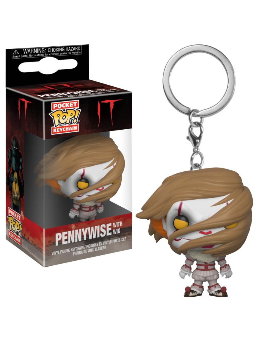 Llavero Pop Pennywise con Peluca. IT