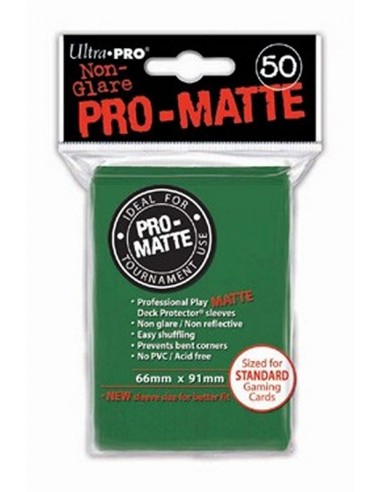 Fundas Pro Mate Verdes (66x91mm) (50)