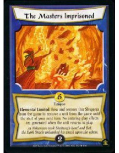 The Masters Imprisioned - Unique Elemental Limited: Bow and remove this Shugenja from the game to remove a unit from the game u