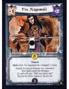 Fox Nagamaki  - Weapon Battle: Bow Fox Nagamaki for a Ranged 3 Attack.