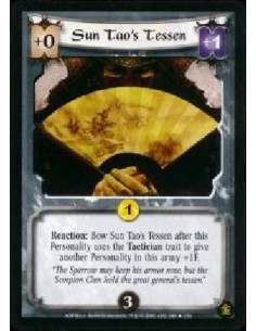 Sun-Tao's Tessen  - Reaction: Bow Sun Tao's Tessen after this Personality uses the Tactician trait to give another Personality i