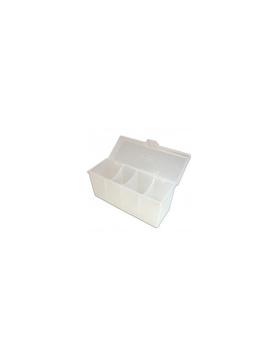 Deck box 4 Compartment 320+ cards. Gamegenic Clear  - 