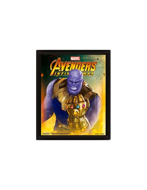 Poster 3D Thanos. Infinity Wars