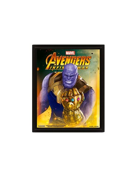 Poster 3D Thanos. Infinity Wars