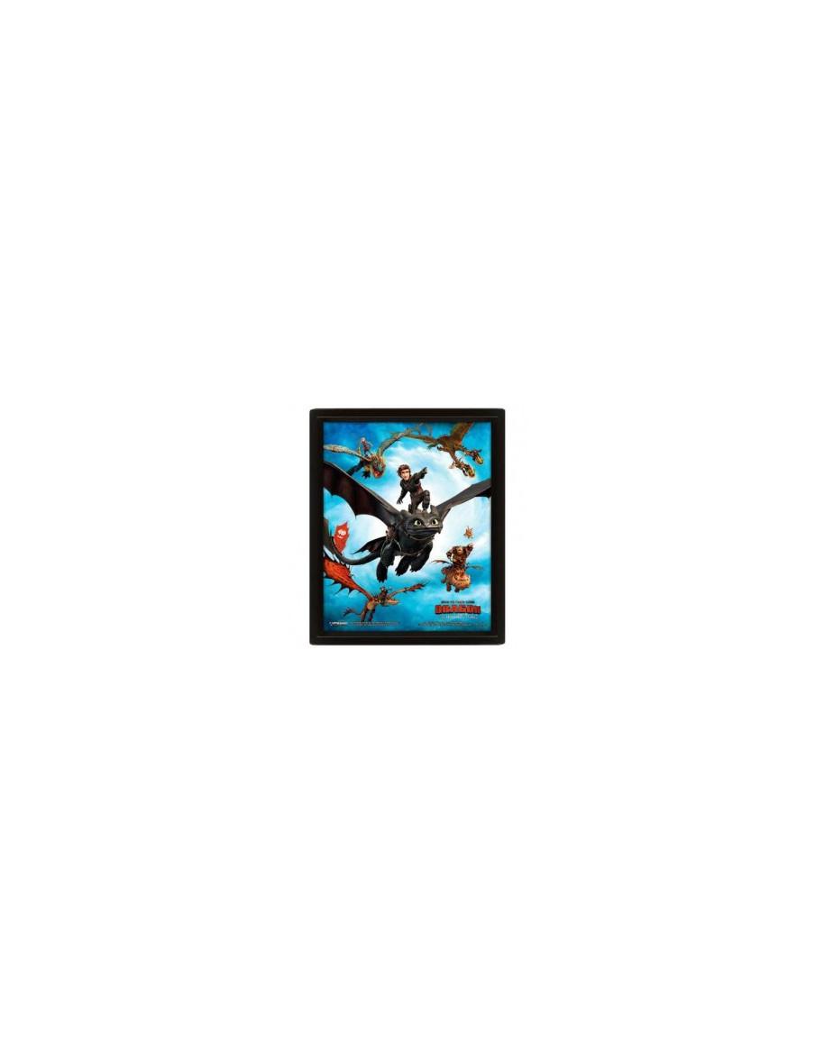 Poster 3D Como Entrenar a tu Dragón