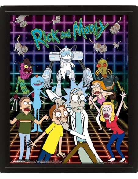 Poster 3D Rick and Morty