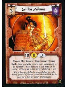 Shiba Aikune Exp FOIL  - Phoenix Clan Samurai * Experienced * Unique Battle: Once per battle, gain a Force bonus equal to the nu