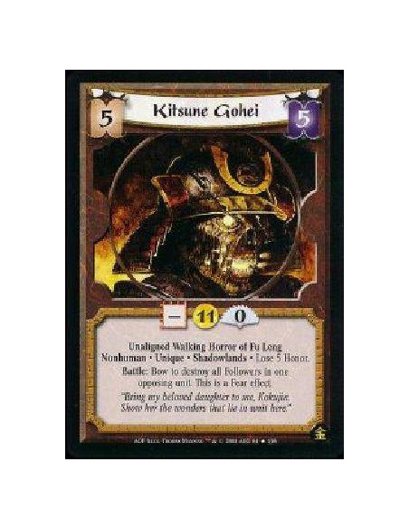 Kitsune Gohei FOIL  - Unaligned Walking Horror of Fu Leng * Nonhuman * Unique * Shadowlands * Lose 5 Honor. Battle: Bow to destr