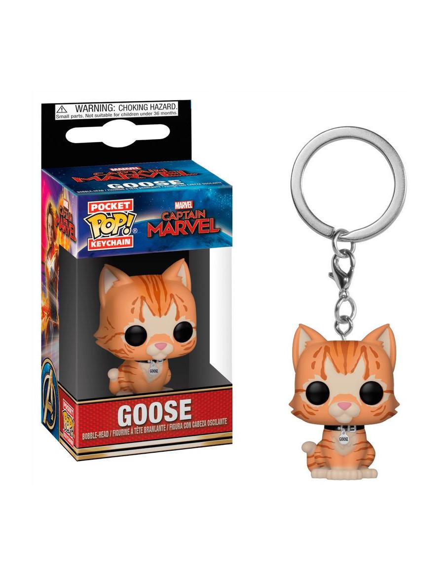 Llavero Pop Goose el Gato. Capitana Marvel